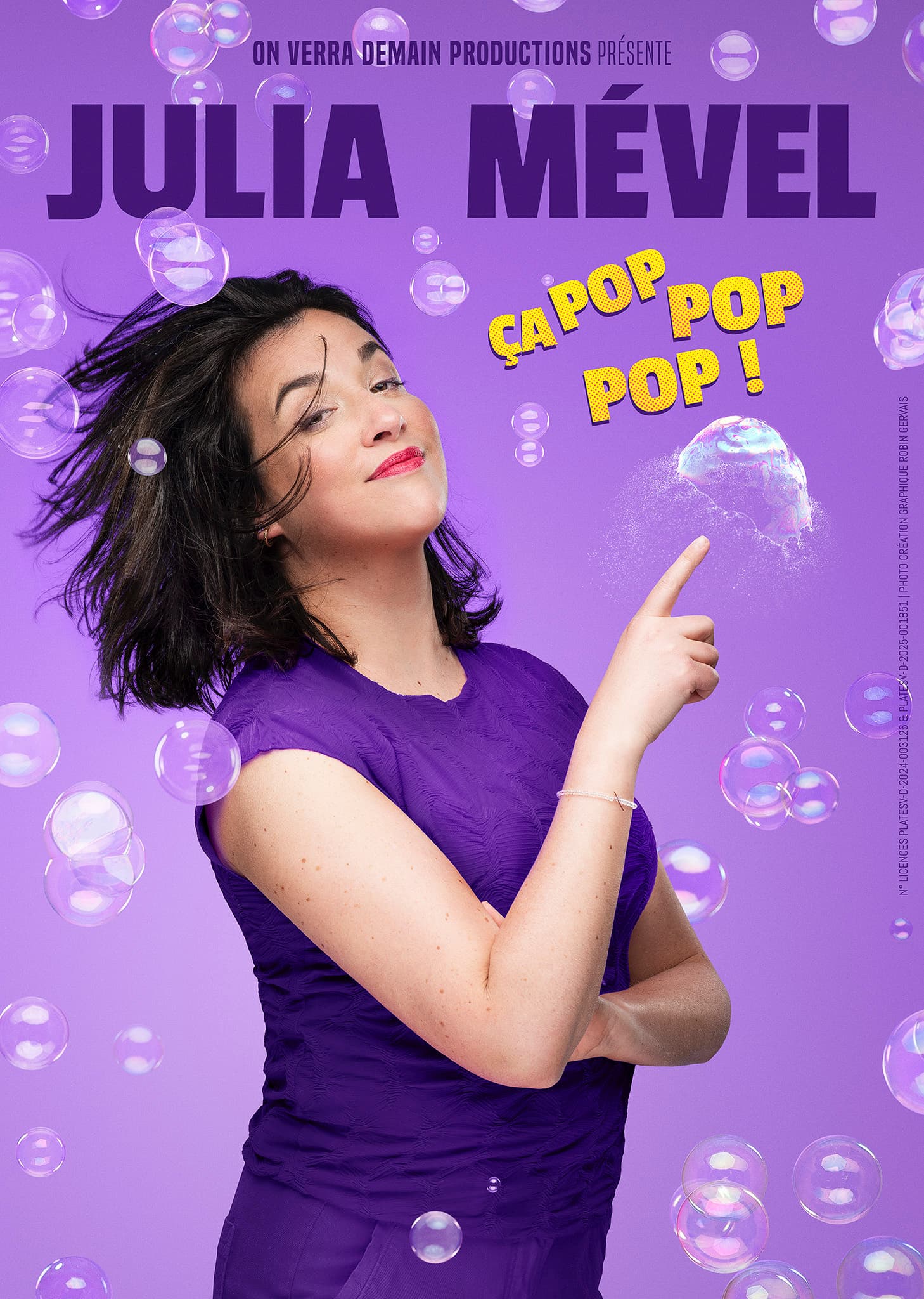 Affiche du spectacle Ça pop pop pop ! de Julia Mével
